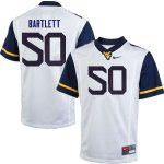 Men's West Virginia Mountaineers NCAA #50 Jared Bartlett White Authentic Nike Stitched College Football Jersey TH15E34OG